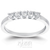 5 Stone Classic Basket shared Prong Diamond Anniversary Ring (0.25 ct. tw.)