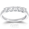 5 Stone Classic Basket shared Prong Diamond Anniversary Ring(0.50 ct. tw.)