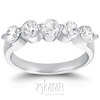 5 Stone Contemporary Single Prong Shared Diamond Anniversary Ring (1.25 ct. tw)