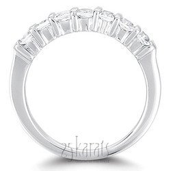 7 Stone Contemporary Bar Set Princess Cut Diamond Band (0.35 ct. t.w) thumbnail 1