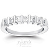 7 Stone Contemporary Bar Set Princess Cut Diamond Band (0.77 ct. t.w)