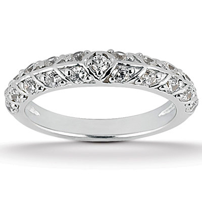 0.63 ct. Round Cut Fancy  Diamond Bridal Ring - view 1