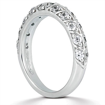0.63 ct. Round Cut Fancy  Diamond Bridal Ring - view 2