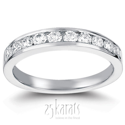 10 Stone Classic Channel Diamond Band ( 0.50 ct. tw.) - view 1