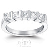 5 Stone Contemporary Bar Set Princess Cut Women Diamond  Ring (1 ct. tw.)