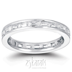 1.62 ct. t.w. Channel Baguette Diamond Eternity Wedding Band