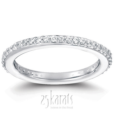 0.44 ct. Diamond Eternity Wedding Band 1