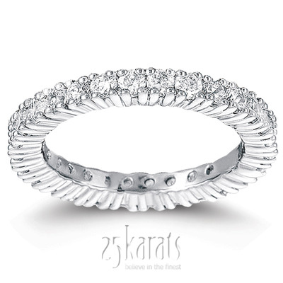 0.87 ct. Diamond Eternity Wedding Band 3 - view 1