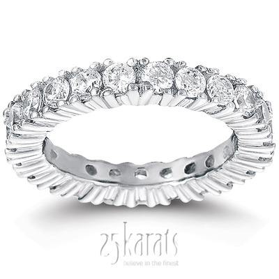 2.10 ct. Diamond Eternity Wedding Band - view 1