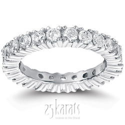 2.10 ct. Diamond Eternity Wedding Band thumbnail 1
