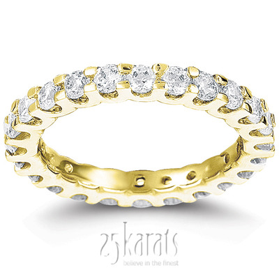 1.15 ct. Round Cut Diamond Eternity Wedding Band - view 2