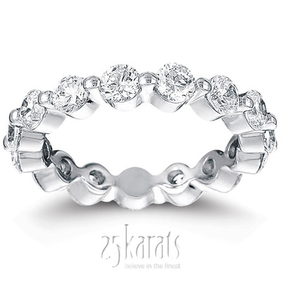 2.10 ct. Diamond Eternity Wedding Band - view 1