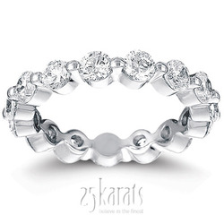 2.10 ct. Diamond Eternity Wedding Band thumbnail 1