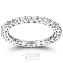 Classic Common Prong Basket setting Diamond Eternity Band (0.78 ct. tw.) 
