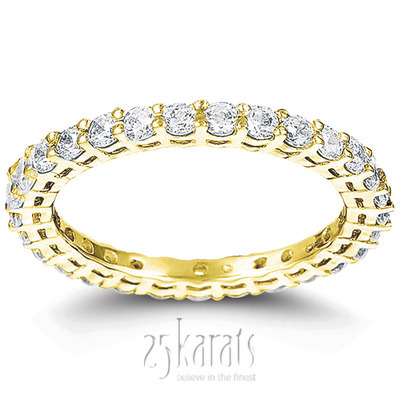 Classic Common Prong Basket setting Diamond Eternity Band (0.78 ct. tw.)  thumbnail 2