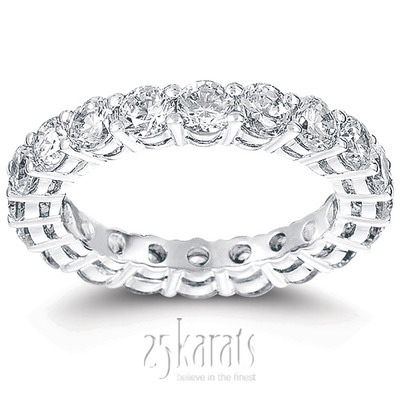 3.00 ct. Diamond Eternity Wedding Band 9 thumbnail 1