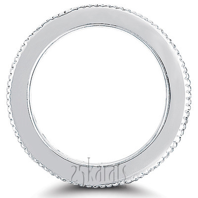 2.55 ct. Channel Set with Milgrain Edge Diamond Eternity Wedding Band thumbnail 3