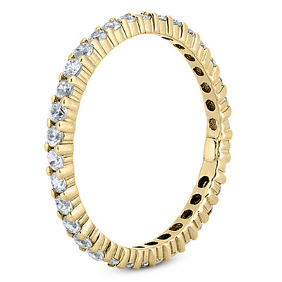 0.55 ct. tw. Round Cut Shared Prong Set Diamond Eternity Wedding Band - view 4