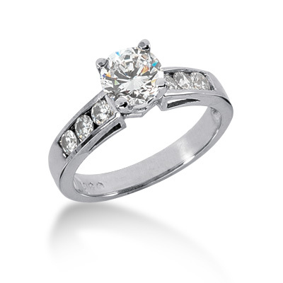 Classic Channel 0.42 ct Diamond Bridal Ring