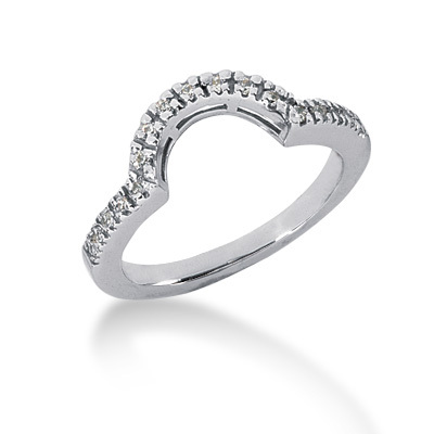 Prong Set Matching Band 0.17 ct. Diamond Bridal Ring