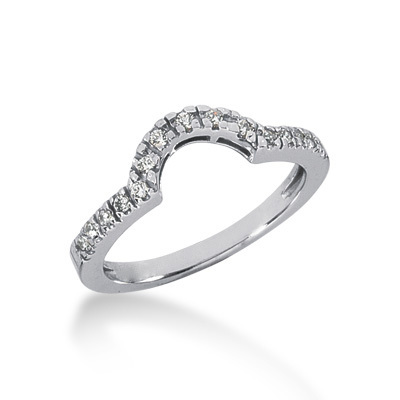 Prong Set Matching Band 0.15 ct. Diamond Bridal Ring - view 1