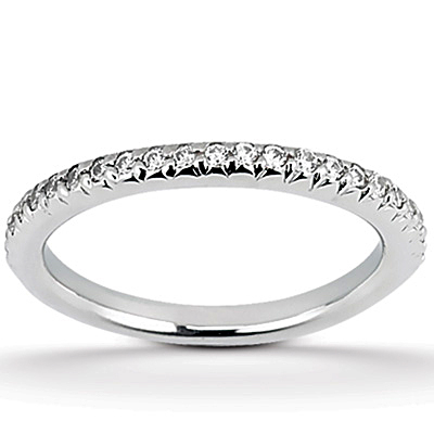 Pave Set 0.49 ct. tw. Diamond Wedding Band - view 1