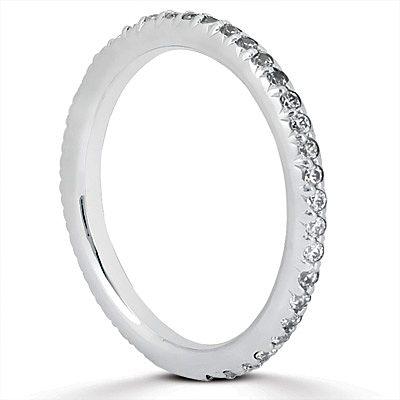 Pave Set 0.49 ct. tw. Diamond Wedding Band thumbnail 2