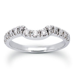 Matching band with 0.42 ct. tw For Diamond Bridal Ring