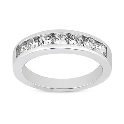0.35  ct. tw. Classic Channel Diamond Wedding Band thumbnail 1