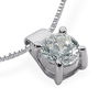 Solitaire Four Prong Diamond Pendant (0.30ct)