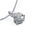Solitaire Three Prong Basket Pendant (0.25ct. GH SI1)