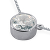 Designer Inspired Bezel Solitaire Diamond Pendant (0.25 ct)