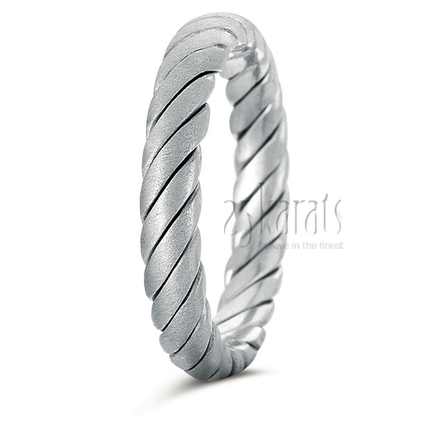 Handcrafted Braid Wedding Ring - main view