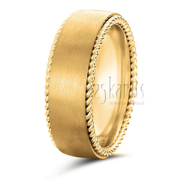 Braided Edge Wedding Band - main view