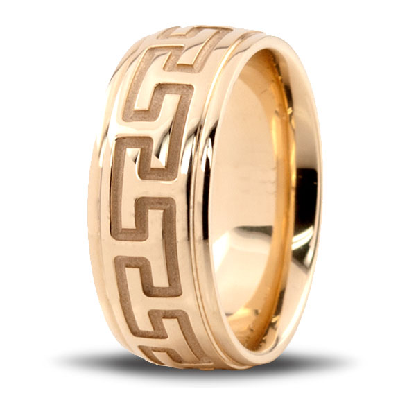 Traditional Step Edge Fancy Design Wedding Ring  - view 2