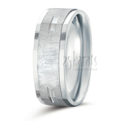 Attractive Squared Wedding Ring - main view thumbnail