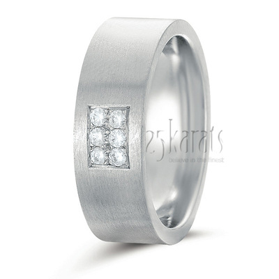 Pave Set Diamond Wedding Band - view 2 thumbnail