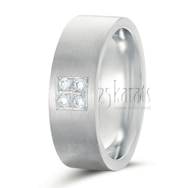 Four Stone Diamond Wedding Ring - view 2