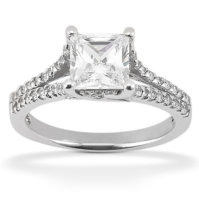Trellis Split Shank Diamond Bridal Ring (0.40 ct. tw.) thumbnail 2