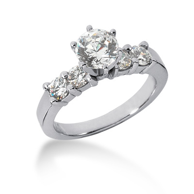 Classic Shared prong Diamond Bridal Ring (0.60 ct. tw)