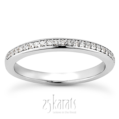 Bead Set Diamond Matching Band - view 1