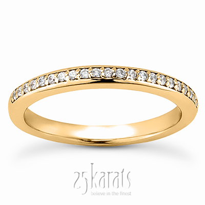 Bead Set Diamond Matching Band - view 4