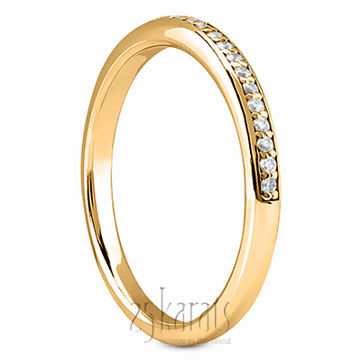 Bead Set Diamond Matching Band - view 5