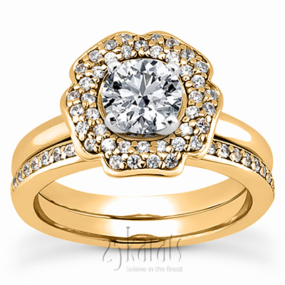 Bead Set Diamond Matching Band - view 6