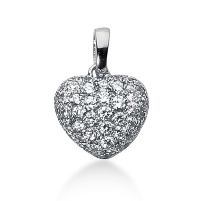 2.06 CT Diamond Heart Shape Pendant