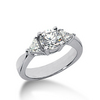 Trillion Accented Diamond Engagement Ring ( 0.30 ct. tw. )