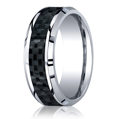 PROTECTOR Benchmark Raised Grooved Center Cobalt Chrome Wedding Band - 7mm