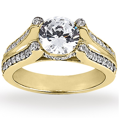 Round Cut Double Band Diamond Engagement Ring (0.48 ct. tw.) thumbnail 4