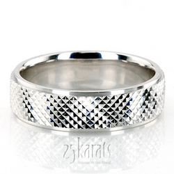 Chic Fish Scale Style Fancy Wedding Ring 