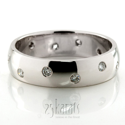 Bestseller Flush-set Dome Wedding Ring  - main view